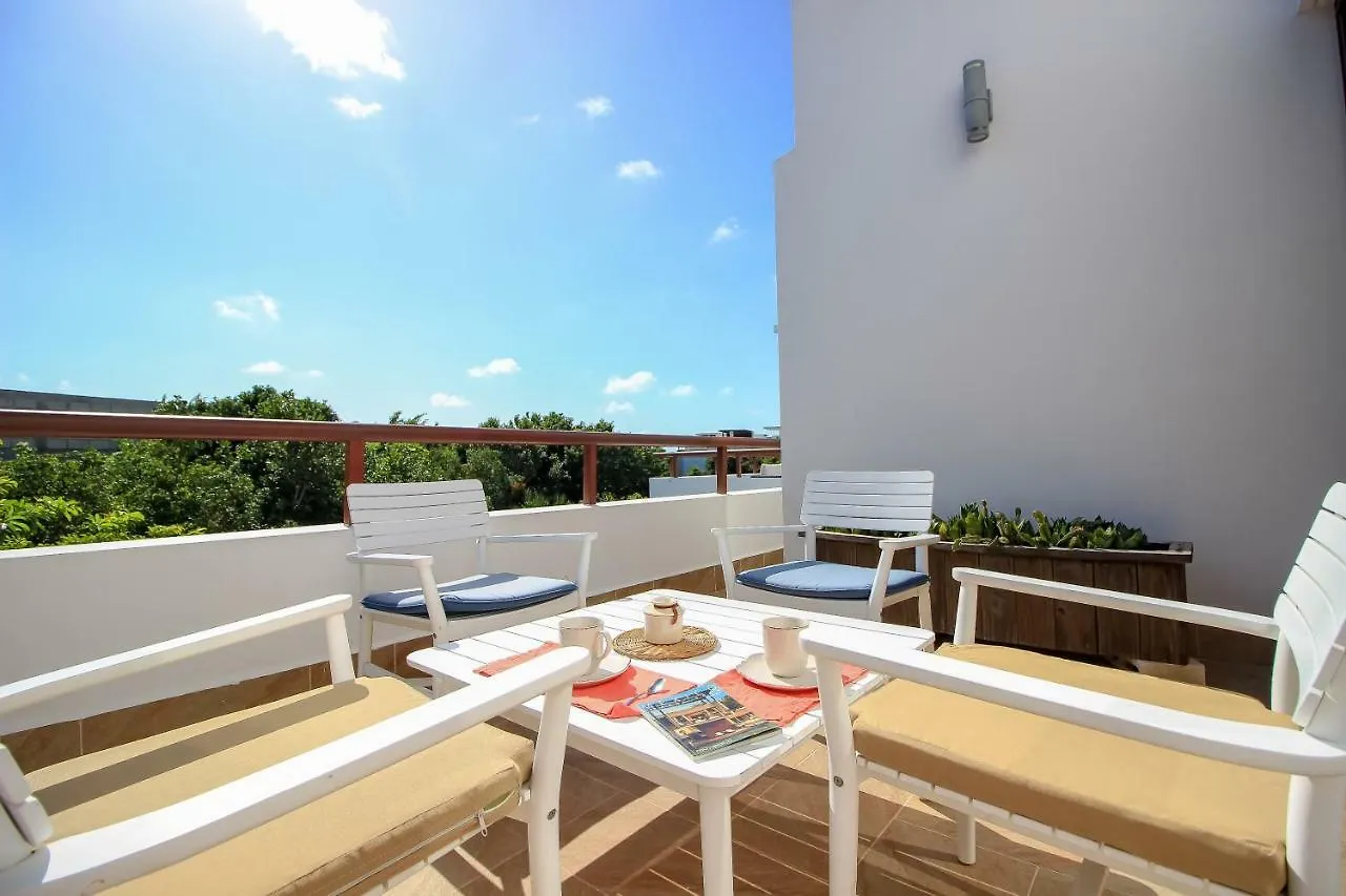 Penthouses With Private Rooftop & Hot Tub In Resort Grounds Akumal Apartament